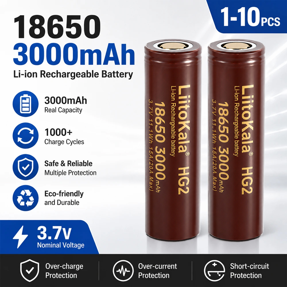 LiitoKala 18650 Rechargeable B - Vape Battery 18650 avaliação e preço