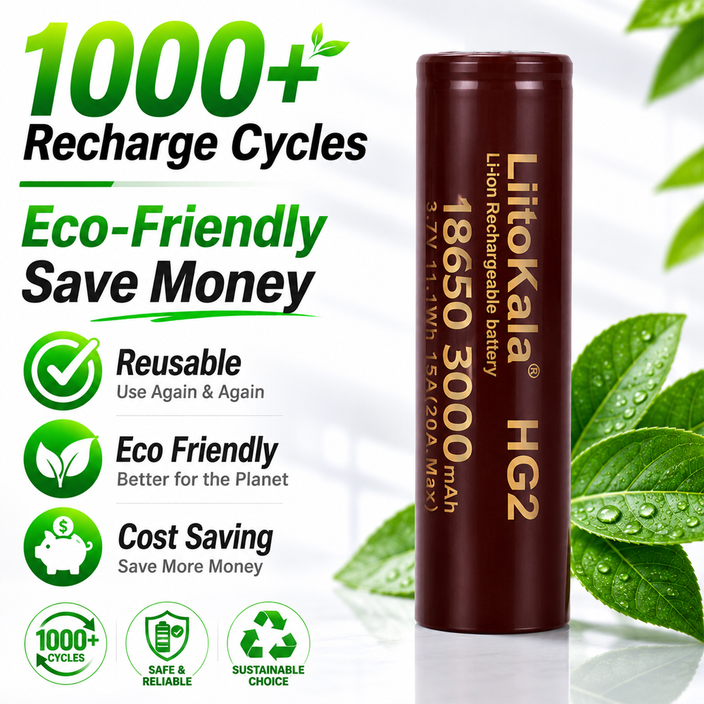 LiitoKala 18650 Rechargeable B - Vape Battery 18650 avaliação e preço