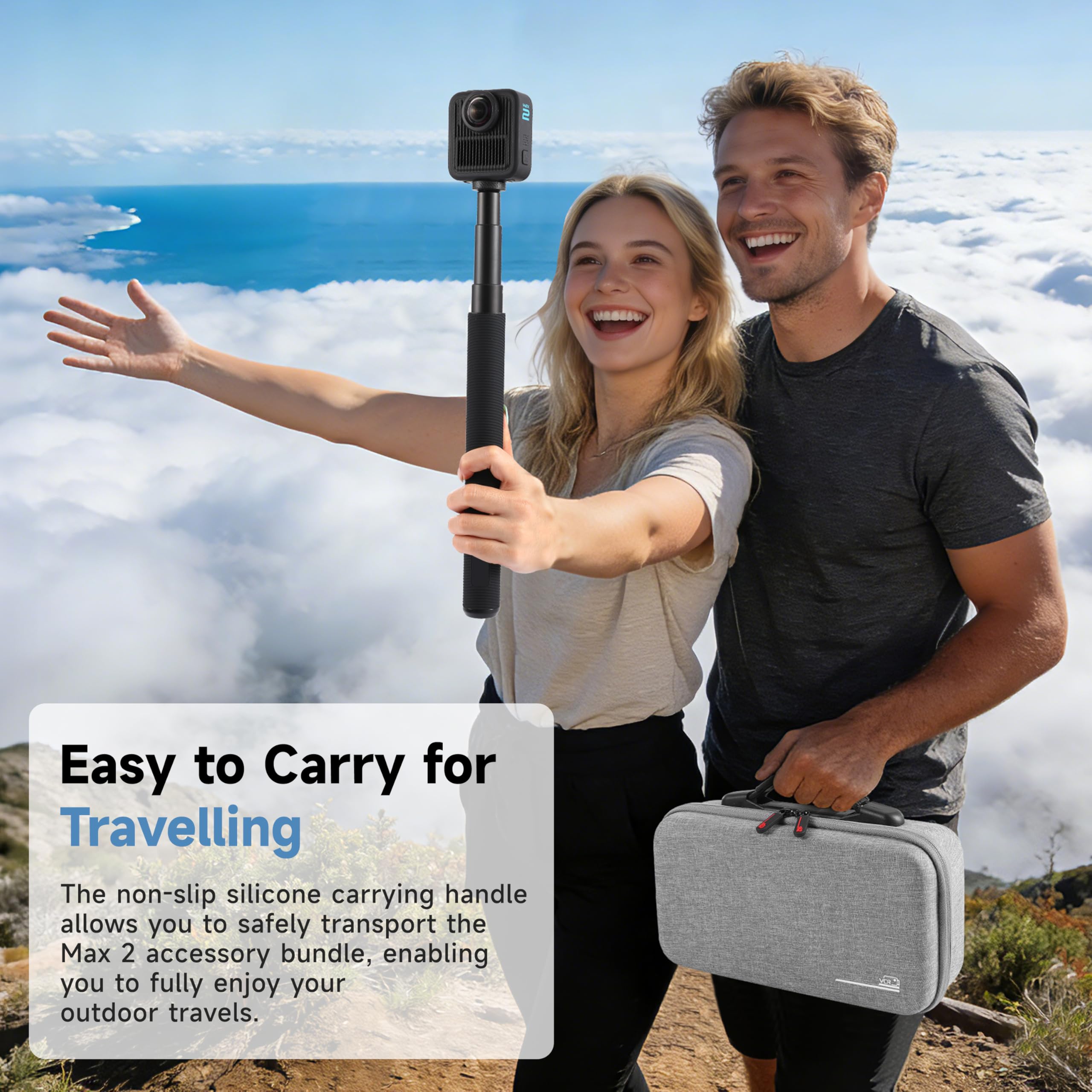Carrying Case for Gopro Max 2  - Battery Case Storage avaliação e preço