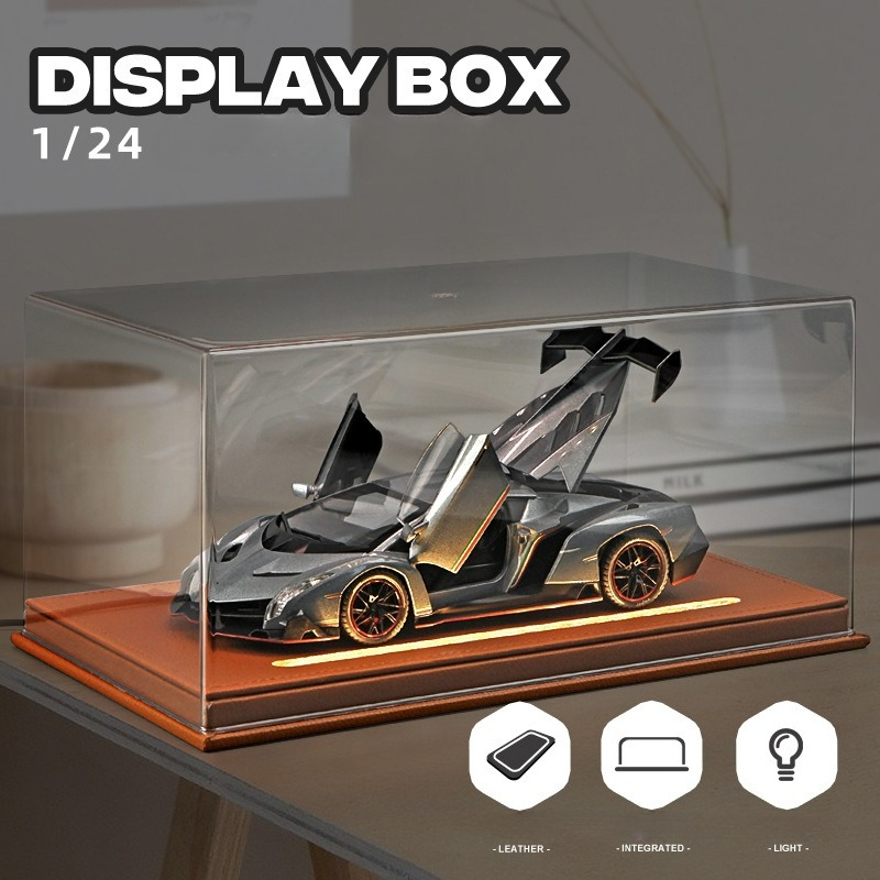 Acrylic Display Box with Light - Battery Case Storage avaliação e preço