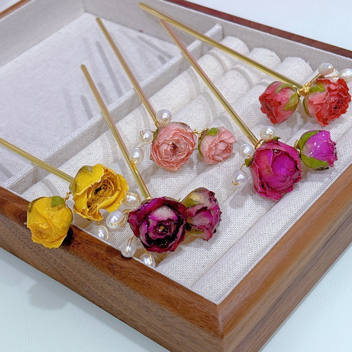 5pcs Drip Glue Roses Dried Flo - Drip Tip Resin avaliação e preço