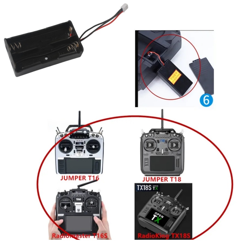 RadioMaster TX16S 2S 18650 Bat - Battery Case Storage avaliação e preço