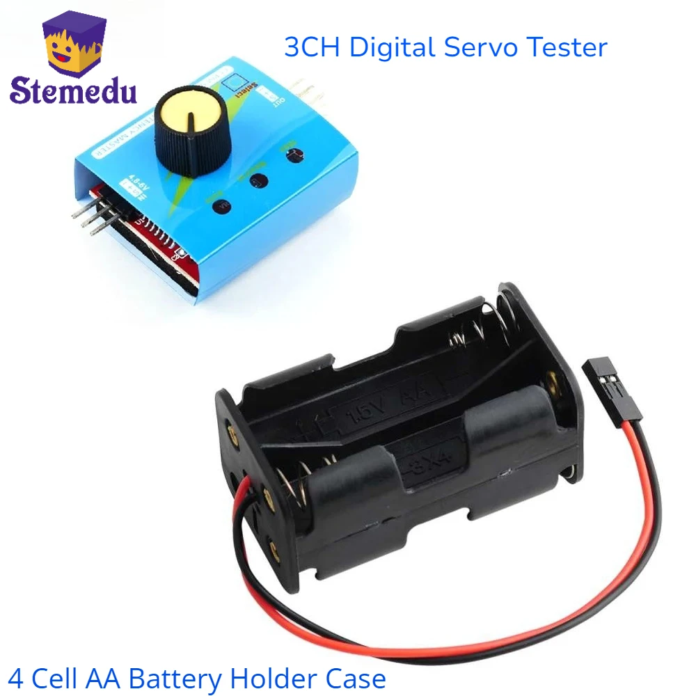 3CH Digital Servo Tester ESC S - Battery Case Storage avaliação e preço