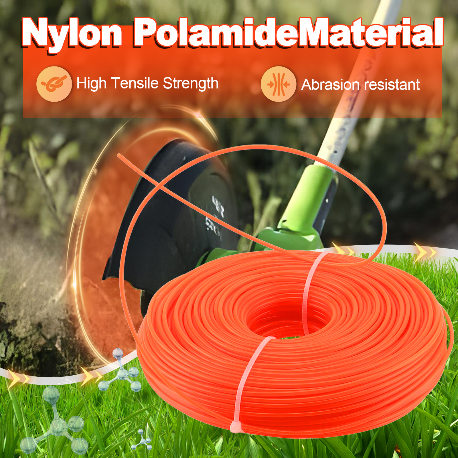 1.6mm～3mm*15M Round Nylon Trim - Dry Herb Vaping Accessories avaliação e preço