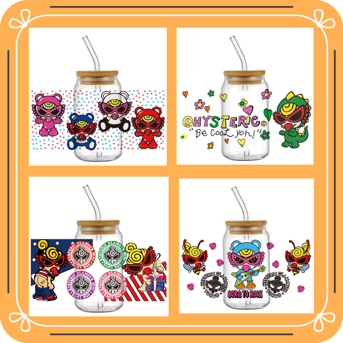 Cute Japanese Cartoon Hysteric - Rdta Tank Glass avaliação e preço