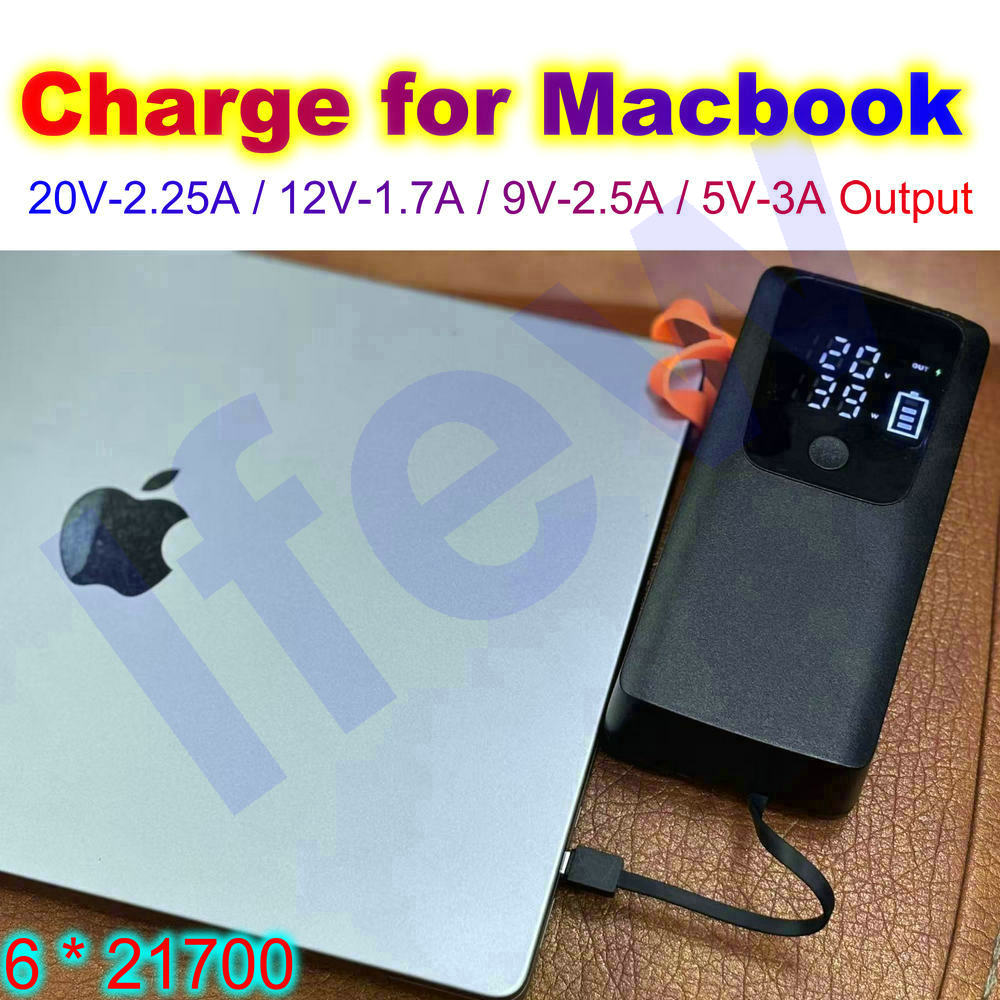 45W Power Bank Shell 21700 Bat - Battery Case Storage avaliação e preço