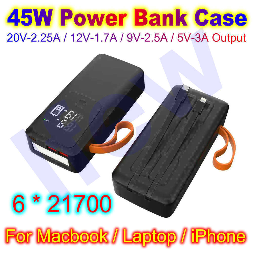 45W Power Bank Case For Macboo - Battery Case Storage avaliação e preço
