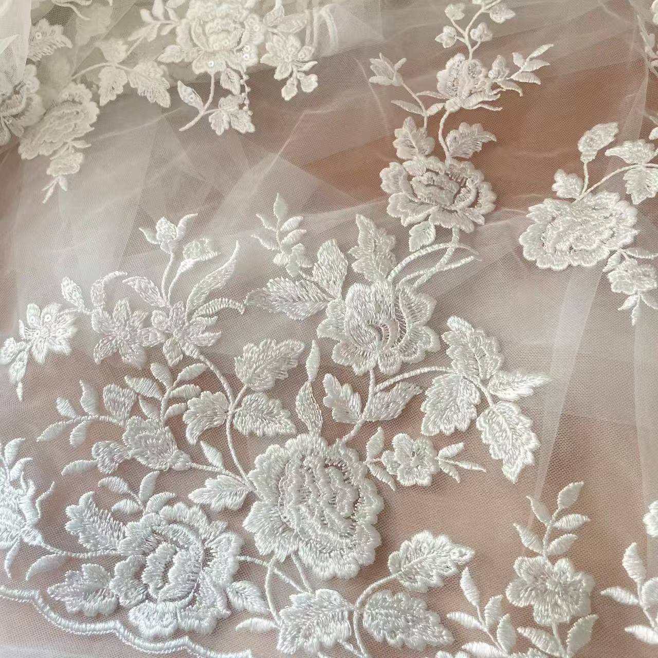 French Embroidered Lace Fabric - Dry Herb Vaping Accessories avaliação e preço